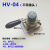 手转阀手板阀旋转阀HV-200D/HV200B气缸控制阀HV02/03/04气动元件 HV-200D+3个6mm气管接头