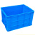 工创优品 塑料周转箱加厚PE物流箱五金零件盒塑料收纳整理储物箱 蓝色860mm*630mm*480mm