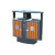 不锈钢户外垃圾桶果皮箱 分类大号环卫垃圾筒室外环保小区果壳箱 木条纹
