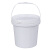 工业级水桶塑料桶密封桶油漆桶油墨桶胶桶桶小桶大桶机油桶带盖带提手 0.5L-透明-带提手