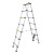 步步稳（BUBUWEN）双面伸缩铝合金人字梯 折叠升降收缩梯 便携竹节梯子 3.8米 可定制 1架
