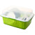 碗篮架沥水大号碗柜装碗碟塑料厨房餐具收纳架橱柜置物架碗筷储物 绿色特大号