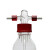 希万辉 螺口洗气瓶实验室密封缓冲气体安全瓶泵螺口缓冲瓶 250ml