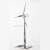 太阳能风机模型银色风力发电机风车玩具促销风能行业礼品办公摆件
