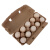 金诗洛 K5715 (50个)纸浆蛋托 环保降解鸡蛋包装盒防震防摔蛋托 黄纸浆6枚装