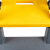 海斯迪克 折叠三步梯凳 多功能防滑洗车登高塑料梯子 灰黄 HKCL-950