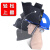 支架高空面罩配安帽头戴式氩弧焊接焊工防护电焊帽自动 [变光款]支架高空面罩+[黄]