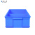 添亦 分格周转箱塑料零件盒子收纳塑料整理储物箱 蓝色2格箱350*200*85mm 