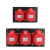 塑机三位5孔工业插头插座盒干燥机烘箱三相五线电源塑料盒 嘉博森 盒子+1个16A和1个32A插头插座 (2位)