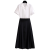待婉通勤女装轻熟套装教资衣服2021新款连衣裙夏季面试教师上班族穿 黑色半身裙 S