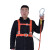 安全带工地施工保险带高空作业安全带全身五点式攀岩安全带安全绳 国标橘色双大钩3米