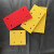 打磨机底板砂光机垫加厚型橡胶垫子海绵底板自粘型泡沫垫黄色塑料 10个红色四孔长底板18.8*9.4