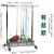 定制适用移动落地拖把架学校不锈钢置物架医院放扫把墩布架子阳台清洁工具 10方钩：上杆100*总高163CH