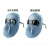GJXBP电焊面罩焊工防护面罩电焊头戴式轻便面罩氩弧焊面部全脸防护焊帽 三个黑色眼镜