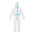 星工（XINGGONG）一次性防护服 连体隔离服 全身拉链式白色无纺布 10件 2XL码