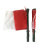 锐普力科 RP-FL27 多功能信号手旗 指挥旗 红白/红绿/红黄旗面颜色可选 旗帜：27*22cm 旗杆：35cm