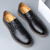 波图蕾斯皮鞋男士时尚系带商务休闲鞋舒适软面驾车休闲皮鞋 5516 黑色 44