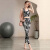 卡姿希品牌专业瑜伽服女套装2024新款夏季扎染背心紧身运动上衣跑步速干 扎染（桔）套装 S