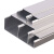 宽选工品 铝合金压线槽方形线槽 明装方形线槽铝合金线槽1米价 100*50