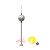 恒立信（Helox）绝缘避雷针单球提前放电接闪器1米2米3米建筑物绝缘避雷针 2米高 球径250mm