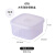 OTB硅胶保鲜盒食品级冰箱专用收纳盒微波炉上班族密封便当盒纯净系列 欧标&密封-方形600ml-丁香紫