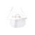 麦可辰餐饮口罩透明口罩防护餐饮专用塑料厨房厨师微笑餐厅酒店防雾飞沫 白色款2盒20个 长效防雾