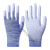 手套劳保耐磨工作尼龙工业薄款带胶干活女男防滑胶皮涂指薄 36双条纹涂掌（蓝色） M号（中号）