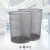 防锈铁网垃圾桶金属垃圾篓办公室铁丝网废纸篓卫生间垃圾筒 小号铁艺纸篓2个装（灰色）