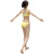 欧瑾特价黄色小胸少女性感网红三角比基尼泳衣泳装显瘦分体性感沙滩 黄色 M