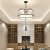 新中式餐厅吊灯圆形中国风复古禅意饭店书房茶室卧室LED灯具 15050-小号