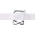 安英卡尔 A1215 纤维带用回型打包扣 50只装 适合宽19mm用 聚酯柔性打包带卡扣 金属钢丝夹子
