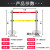 警示带式不锈钢伸缩围栏3米5米双层隔离带警戒线排队柱安全护栏杆 加厚双层3米1根 搭配加重底座
