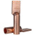 OLKWL（瓦力）方头铜鼻子无孔线鼻支线箱150平方直板设备线夹铜本色小头宽30铜线耳酸洗 ZQDT-150F