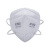 爱途（AT）9502 KN95折叠头带式一次性口罩防尘防雾霾防PM2.5口罩 白色10只装