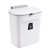 金诗洛 K5101 壁挂式滑盖垃圾桶 免打孔收纳桶橱柜门悬挂拉圾筒 白色9L有盖
