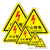 小心有电危险警示贴配电箱当心触电标识贴纸 机械伤人高温提示工业品 黑闪有电危险三角形加厚PVCxy 3.5x3.5cm