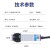 lieve M18对射光电开关传感器NPN三线常开24V感应器 E3F-10DNA-5L三线NPN常开5-24V