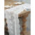 时尚邦（shishangbang）蕾丝桌布装饰布 法式蕾丝桌旗浪漫花边白色棉线绣花婚庆长条茶几 法式蕾丝桌旗 迷迭香 40*140cm