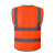 克鲁尼 反光衣 环卫工作服环卫背心 多口袋反光背心橙色印制5件起订