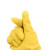 食安库 SAK-E02纯乳胶手套 加厚耐油耐酸碱 黄色 S码 