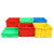 塑料周转箱长方形带盖物流中转筐加厚胶盒红黄蓝白收纳整理箱  箱 单箱 外径440.330.210