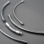 定制金属万向管可弯曲定型软管蛇形机床用弯管焊台DIY手工配件鹅颈管 6*200外8+外8