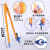 透明大号磁性三角板教学三角尺套装多功能量角器1米直尺子粉笔白板笔教师两用圆规绘图制图工具尺子教具 透明磁性45度三角板+60度三角板两件套