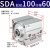 山耐斯（TWSNS）sda100薄型气缸标准气动元件 SDA100*60mm行程 