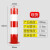 定制防撞柱加厚型钢管警示反光立柱交通隔离路桩道路固定挡车杆 红白固定款-114*500*1.5mmF