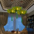 蓝彩和吊灯创意客厅灯笼卧室餐厅灯具布艺伞灯火锅店中国风 40cm