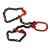 G80起重链条吊索具装卸钢筋专用吊具成套吊链欧姆环组合行车吊钩 3吨单肢5米(10mm链条)