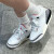耐克（NIKE）女子AIR JORDAN 3 GS AJ3白水泥爆裂纹中帮复古休闲运动篮球鞋 DM0967-100女子白灰 39