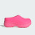 阿迪达斯（adidas）三叶草凉拖鞋女鞋夏季新款ADIFOM STAN SMITH 厚底增高休闲穆勒鞋 IH3263荧光粉 38