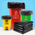 环卫专用平口垃圾袋加厚大号商用厨房环保超大拉圾袋垃圾桶黑色80 60*80cm常规50个